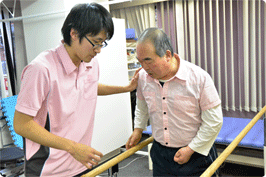 歩行訓練の様子