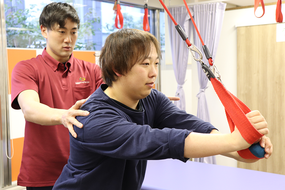 レッドコードを用いたトレーニングの様子